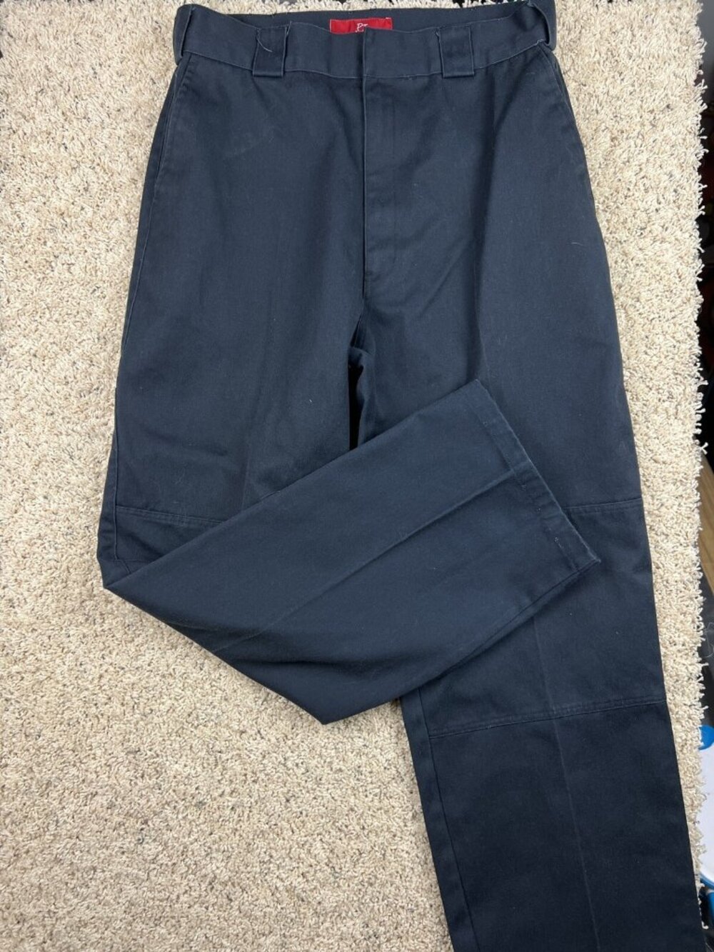 PJ MARK Navy Pants 34x32 Straight Cut With Logo, Pockets - Men’s Casual Pants